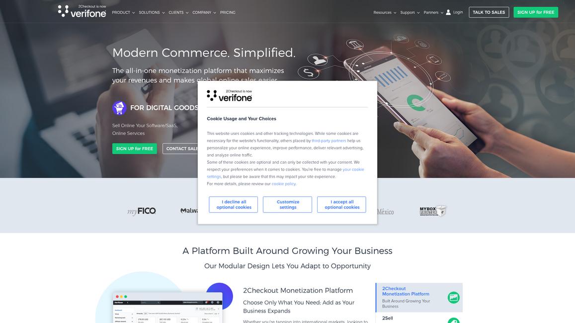 2checkout Homepage