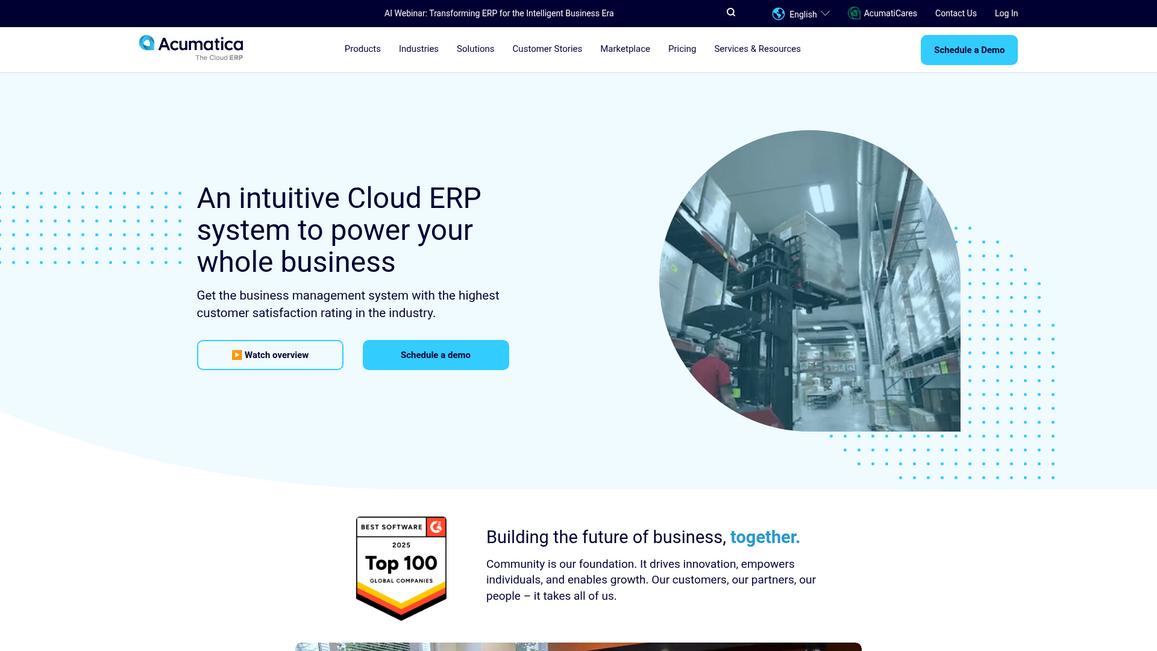 Acumatica Homepage
