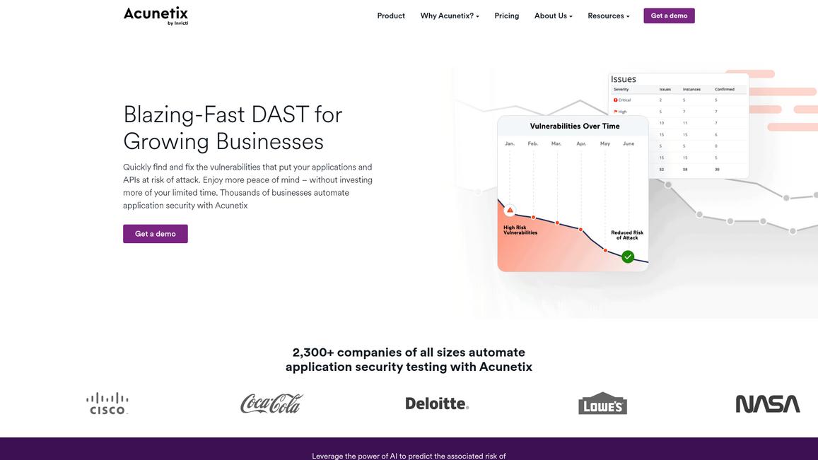 Acunetix Homepage