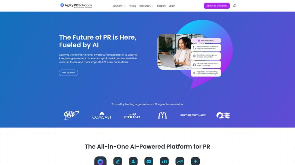 Agility PR Solutions Homepage