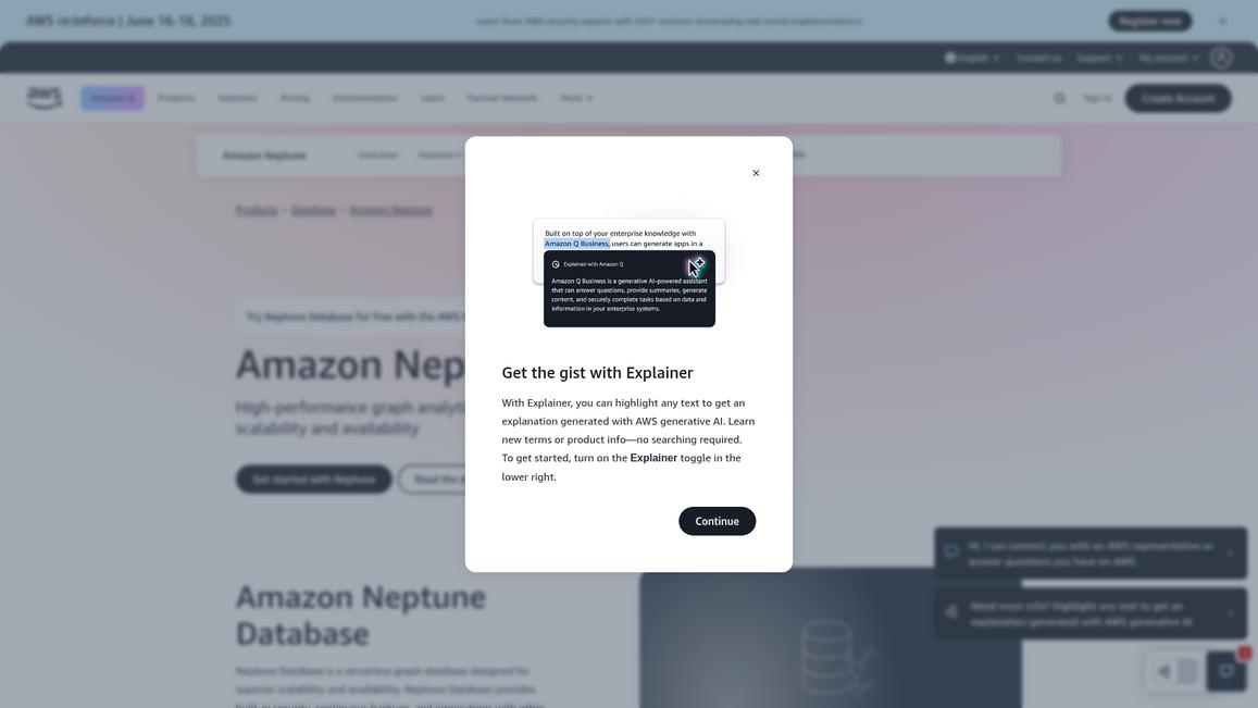 Amazon Neptune Homepage