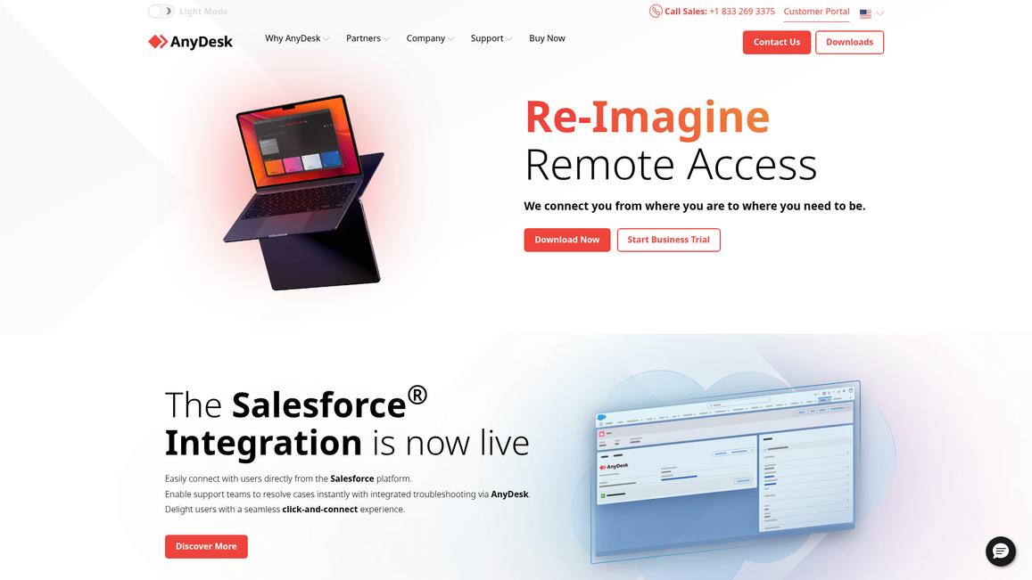 Any Desk Homepage