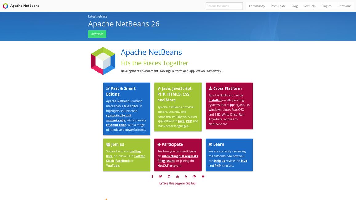 Apache Net Beans Homepage