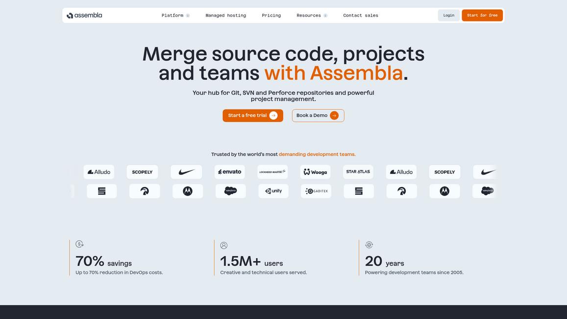 Assembla Homepage