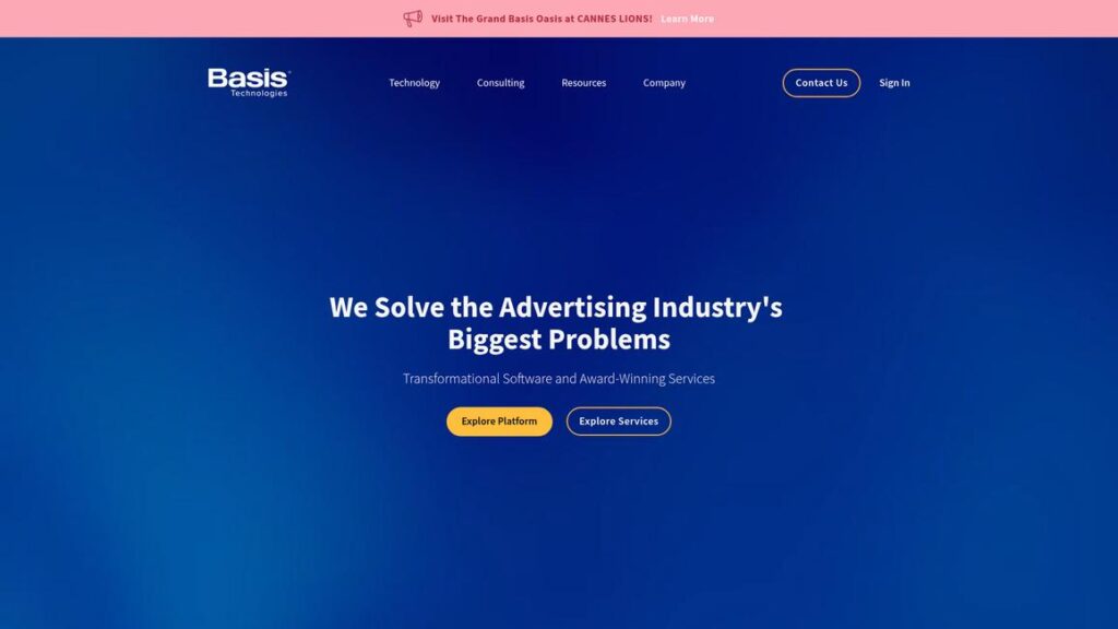 Basis Technologies Homepage