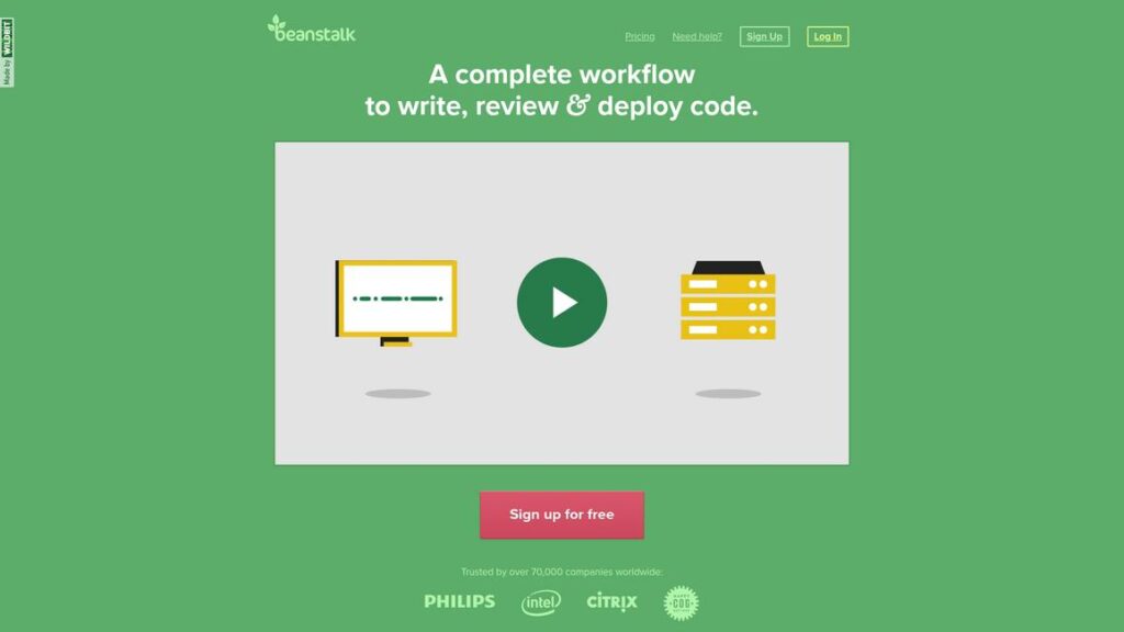 Beanstalk Homepage