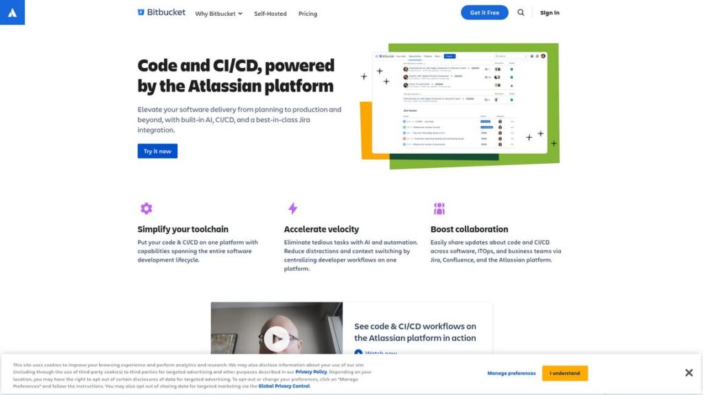 Bitbucket Homepage