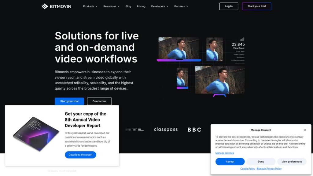 Bitmovin Homepage