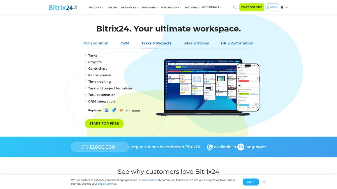 Bitrix24 Homepage