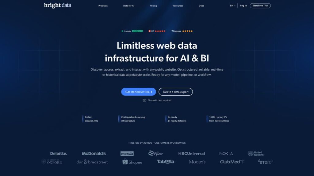 Bright Data Homepage