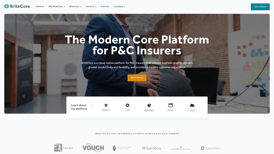 Brite Core Homepage