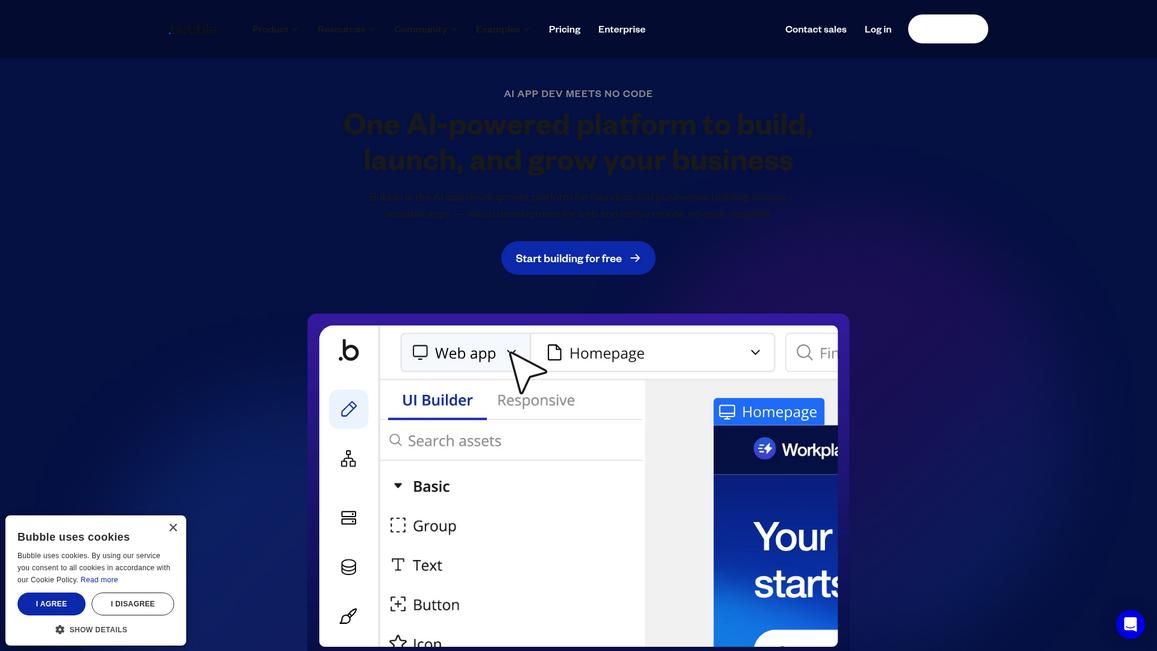 Bubble Homepage