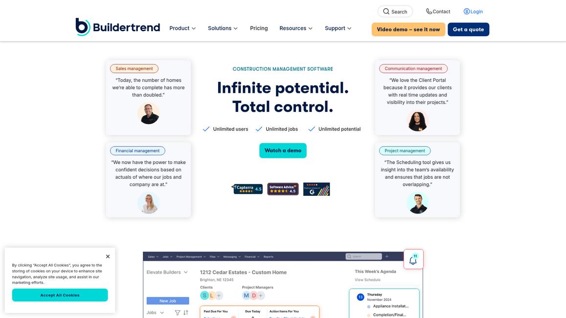 Buildertrend Homepage