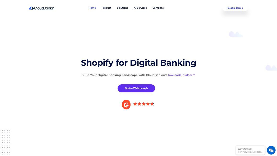 Cloud Bankin Homepage