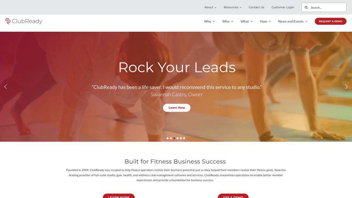 Club Ready Homepage