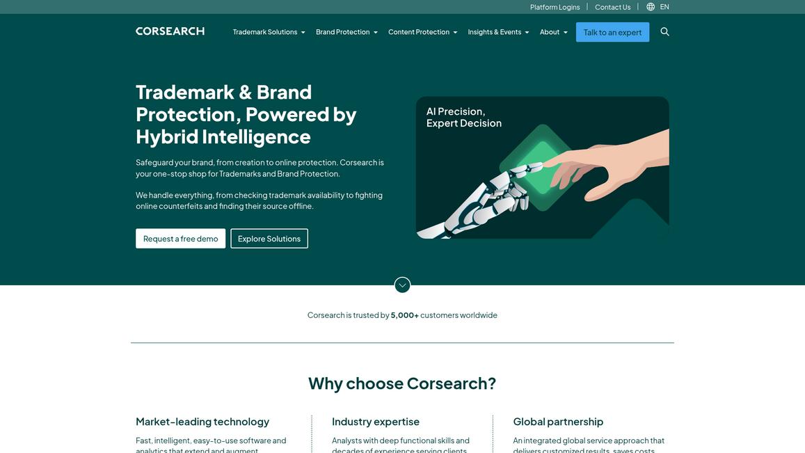 Corsearch Homepage