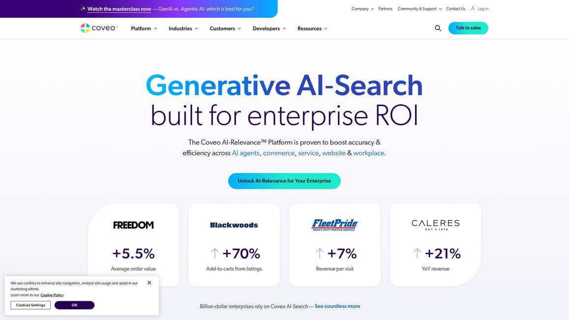 Coveo Homepage
