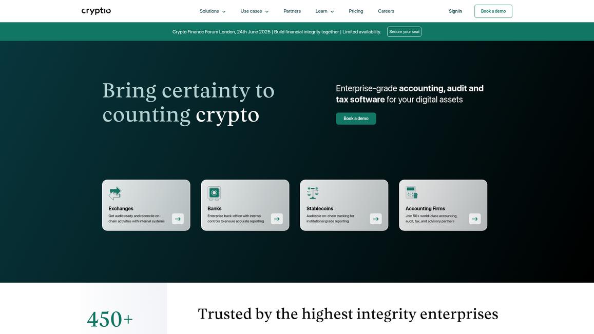 Cryptio Homepage