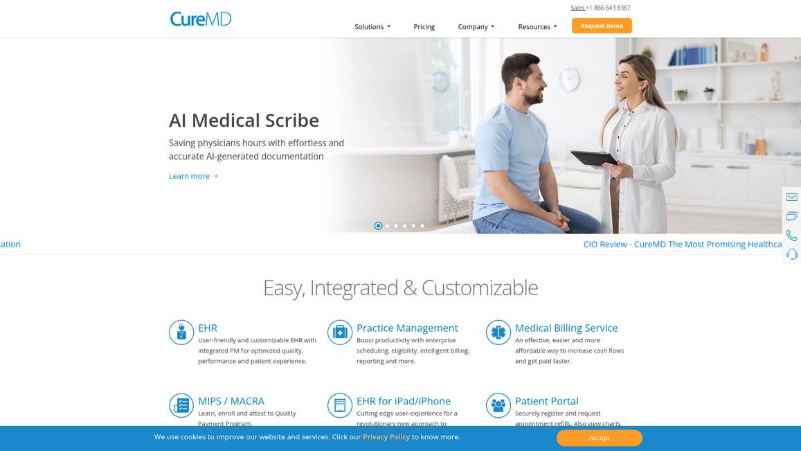 Cure Md Homepage