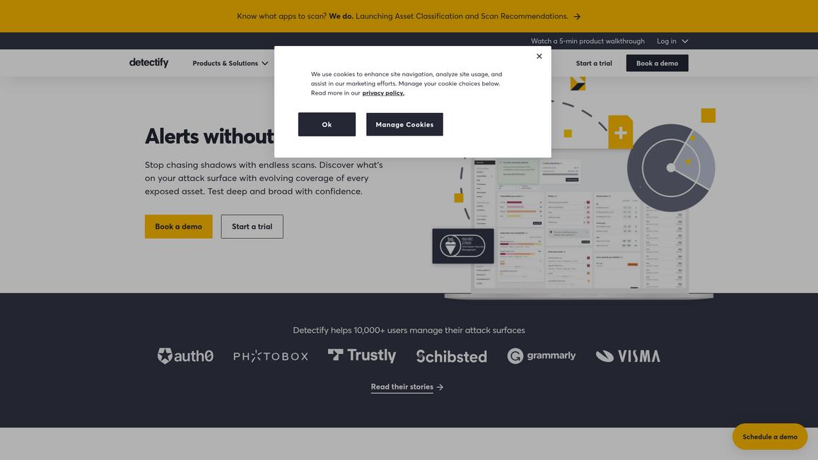 Detectify Homepage