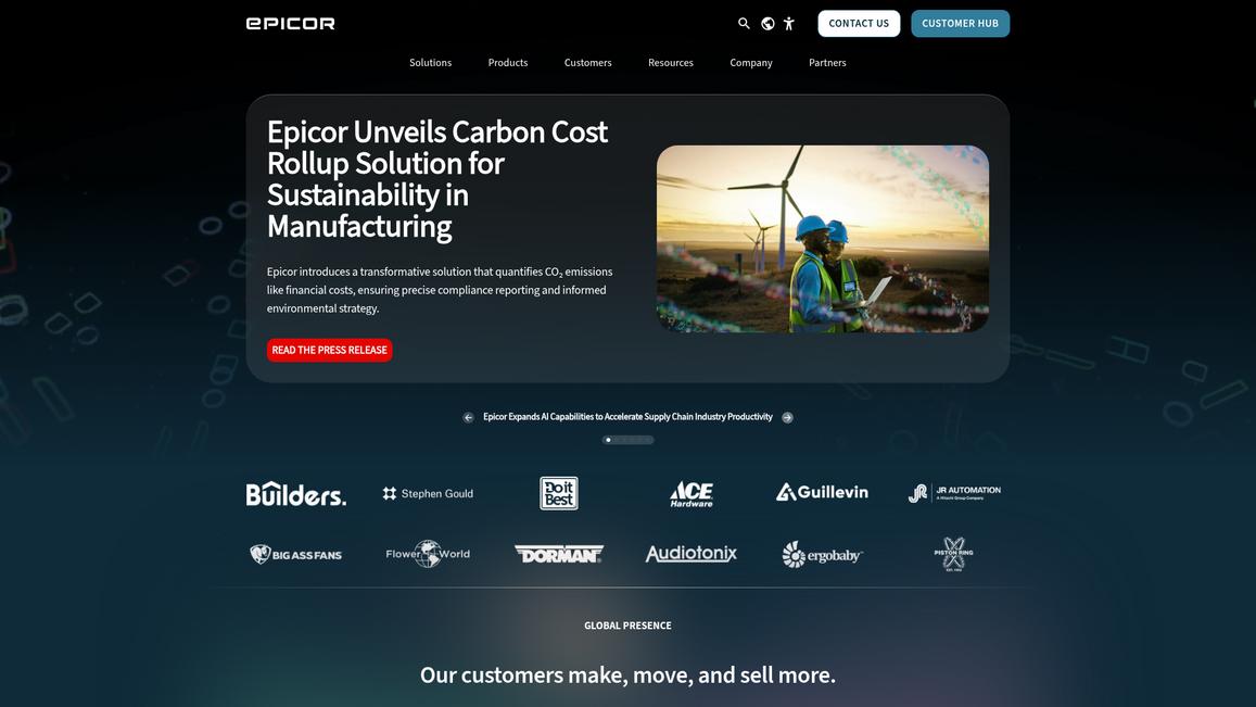 Epicor Homepage