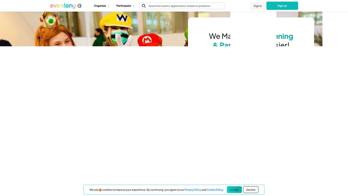 Eventeny Homepage