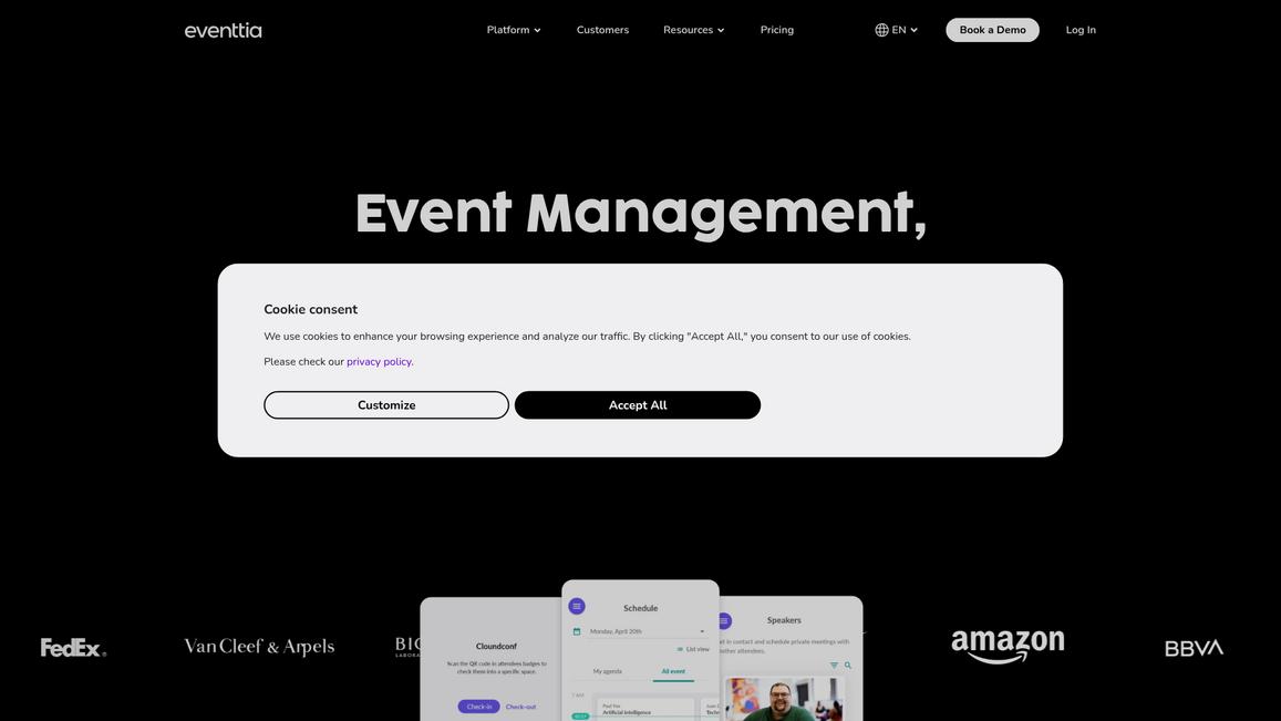 Eventtia Homepage