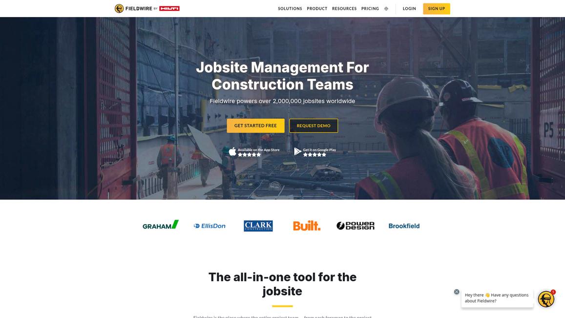 Fieldwire Homepage