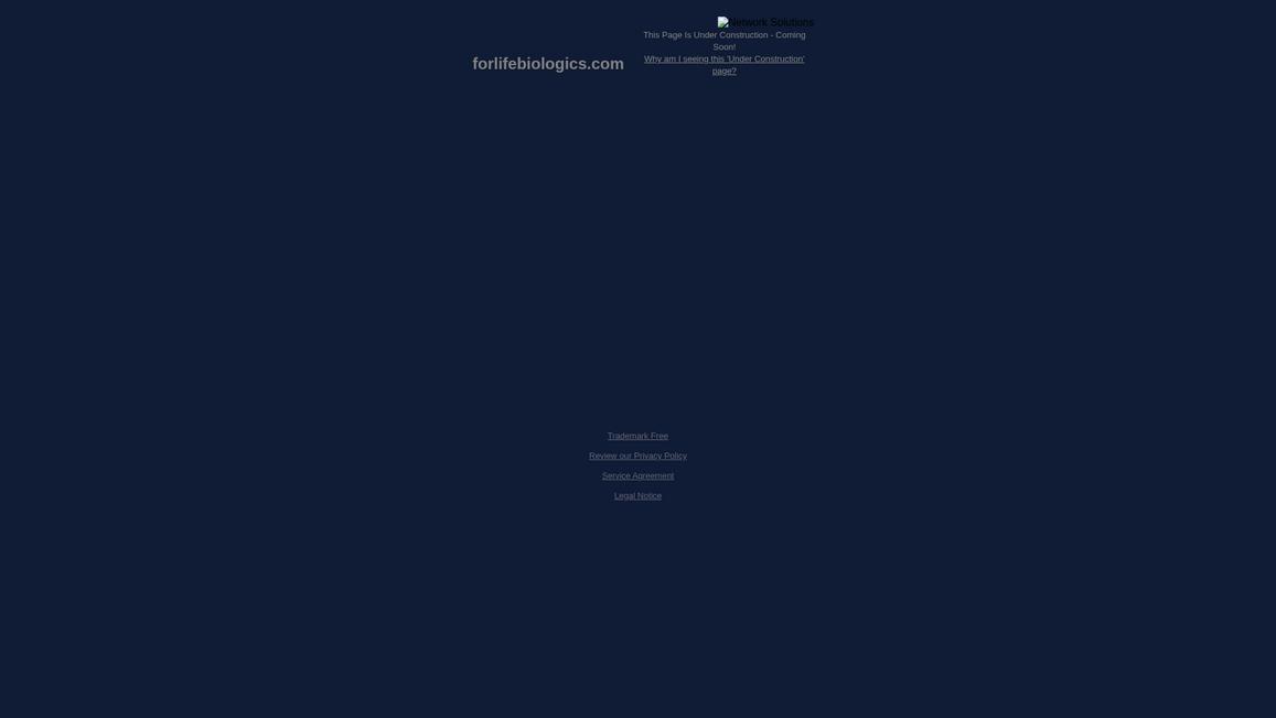 For Life Biologics Homepage
