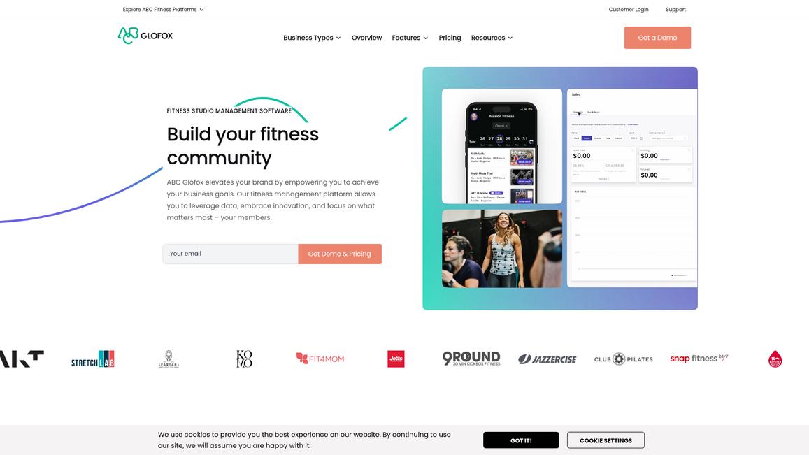 Glofox Homepage