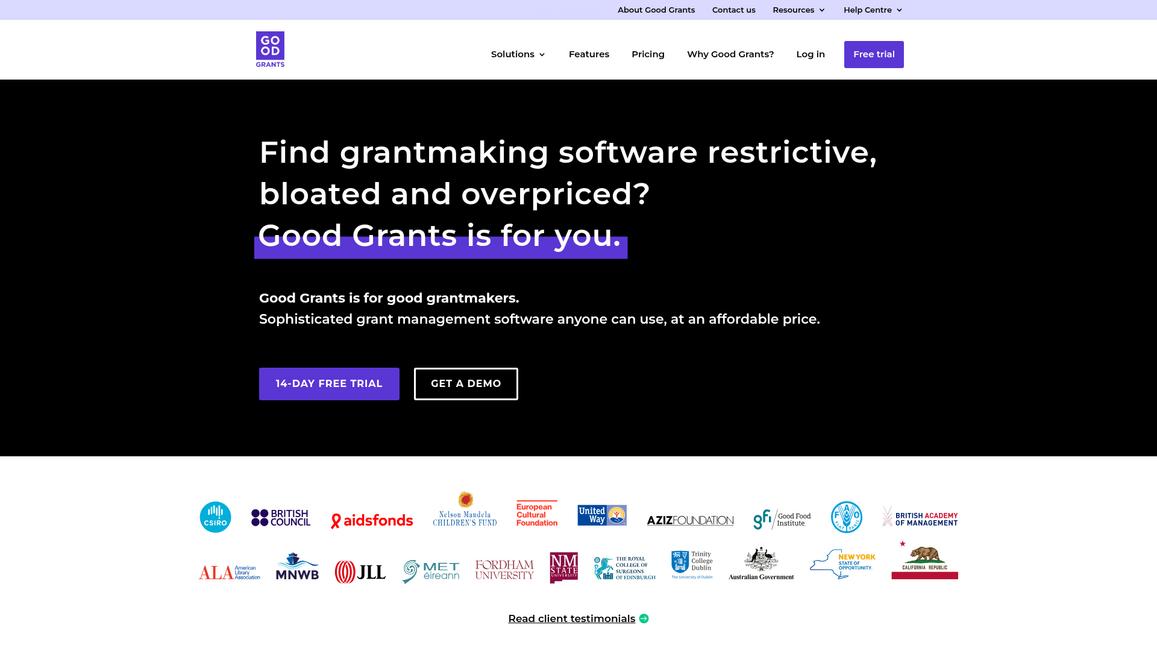 Good Grants Homepage