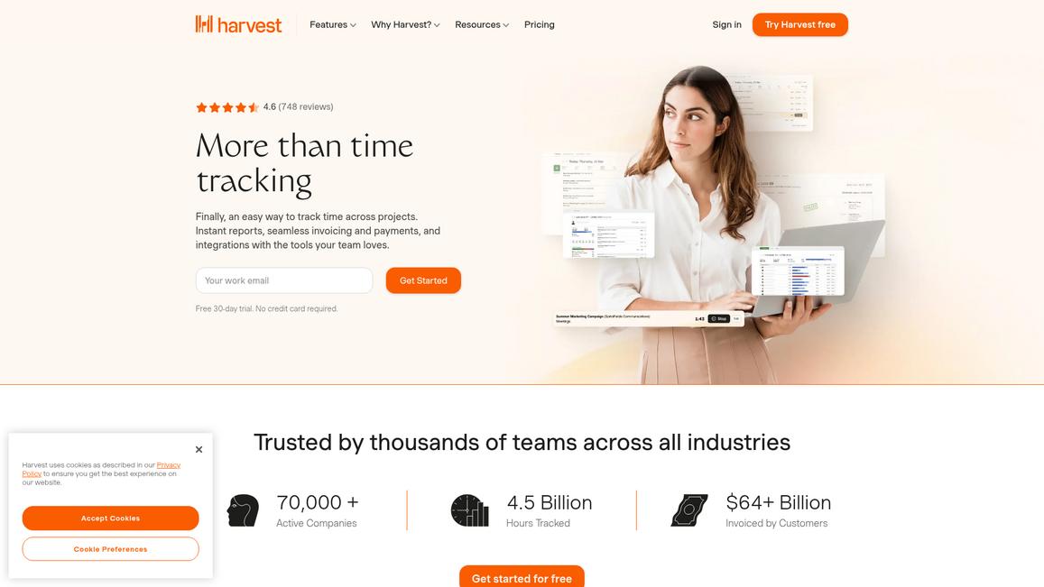 Harvest Homepage