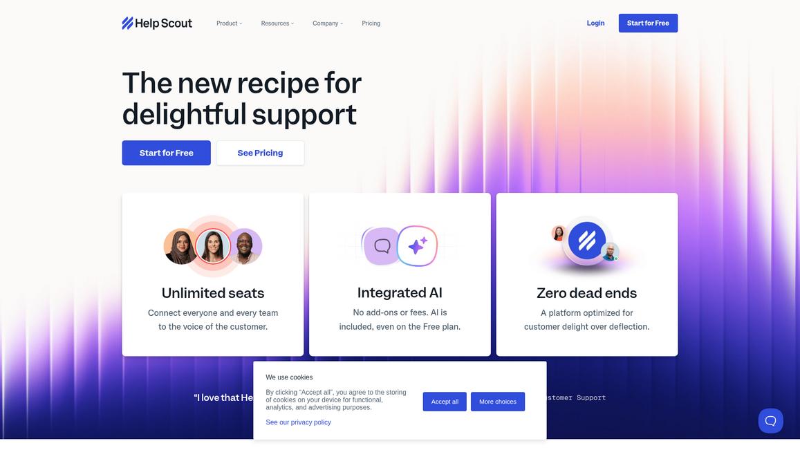 Help Scout Homepage