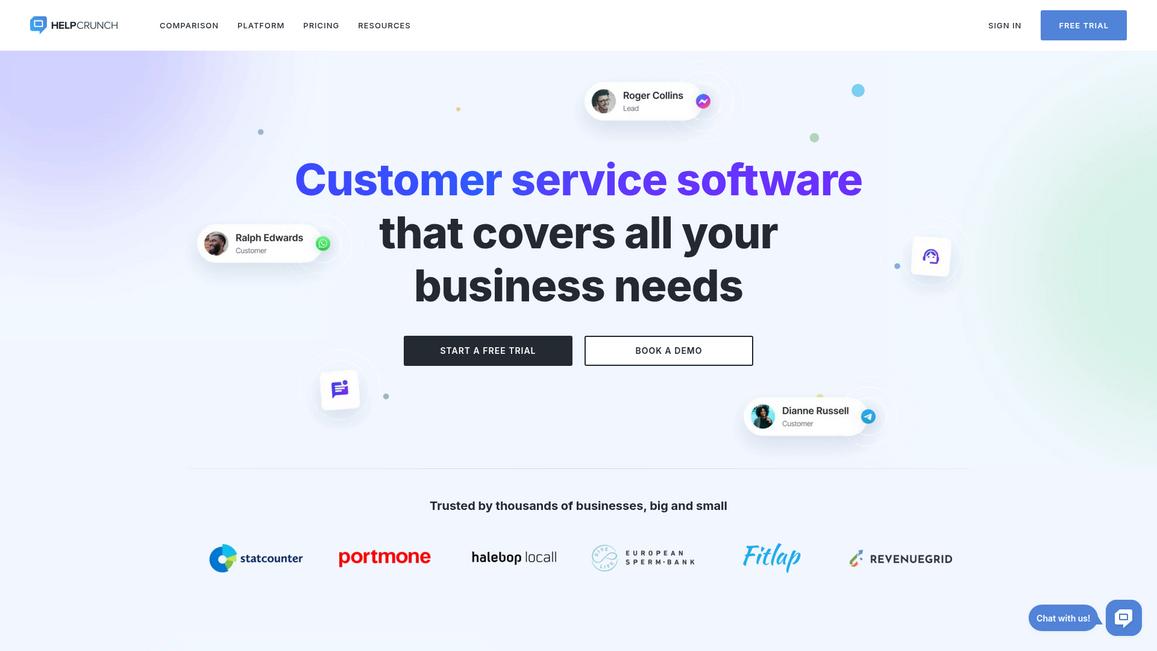 Help Crunch Homepage