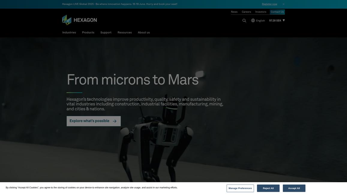 Hexagon Homepage