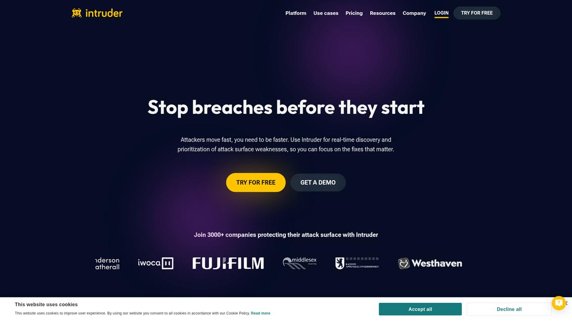 Intruder Homepage