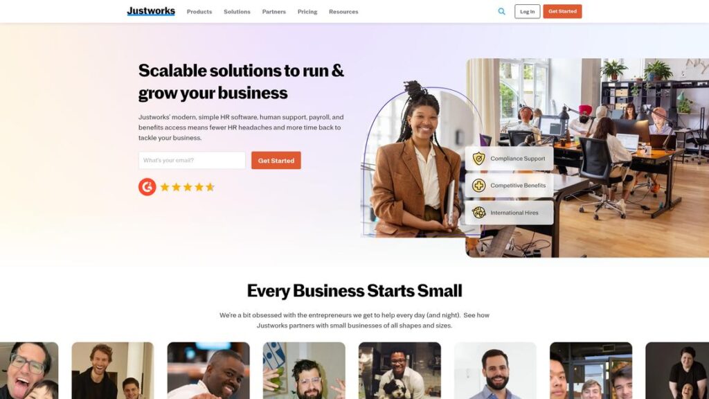 Justworks Homepage