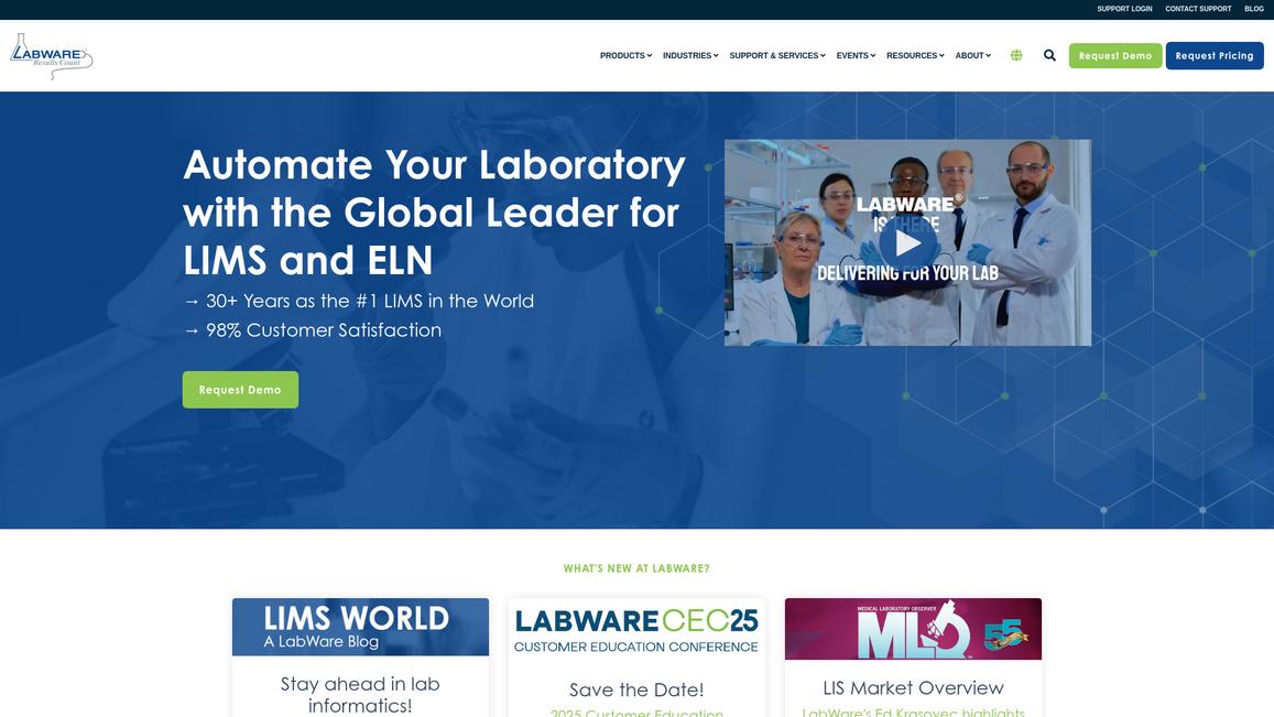 Lab Ware Homepage