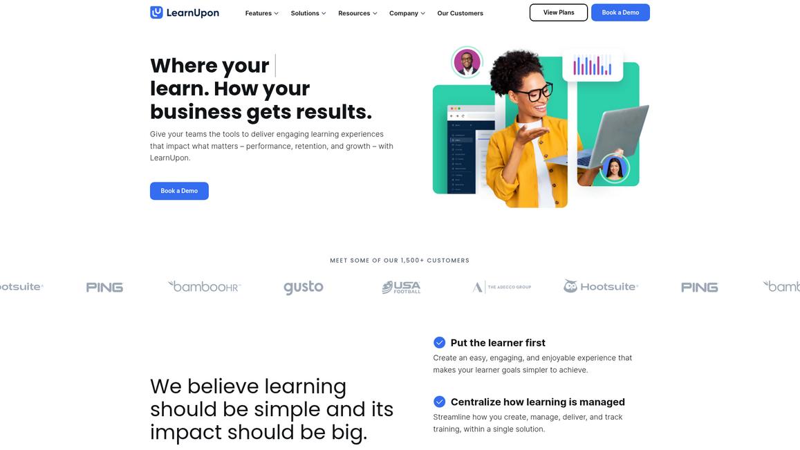 Learn Upon Homepage