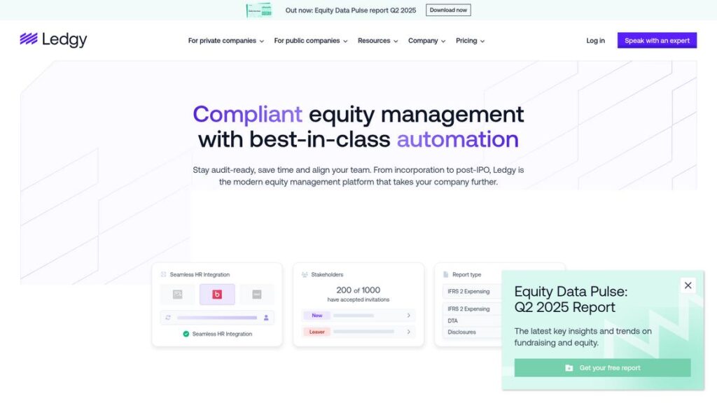 Ledgy Homepage