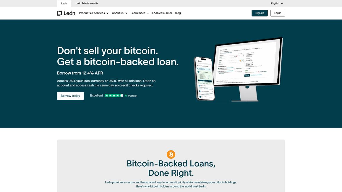 Ledn Homepage