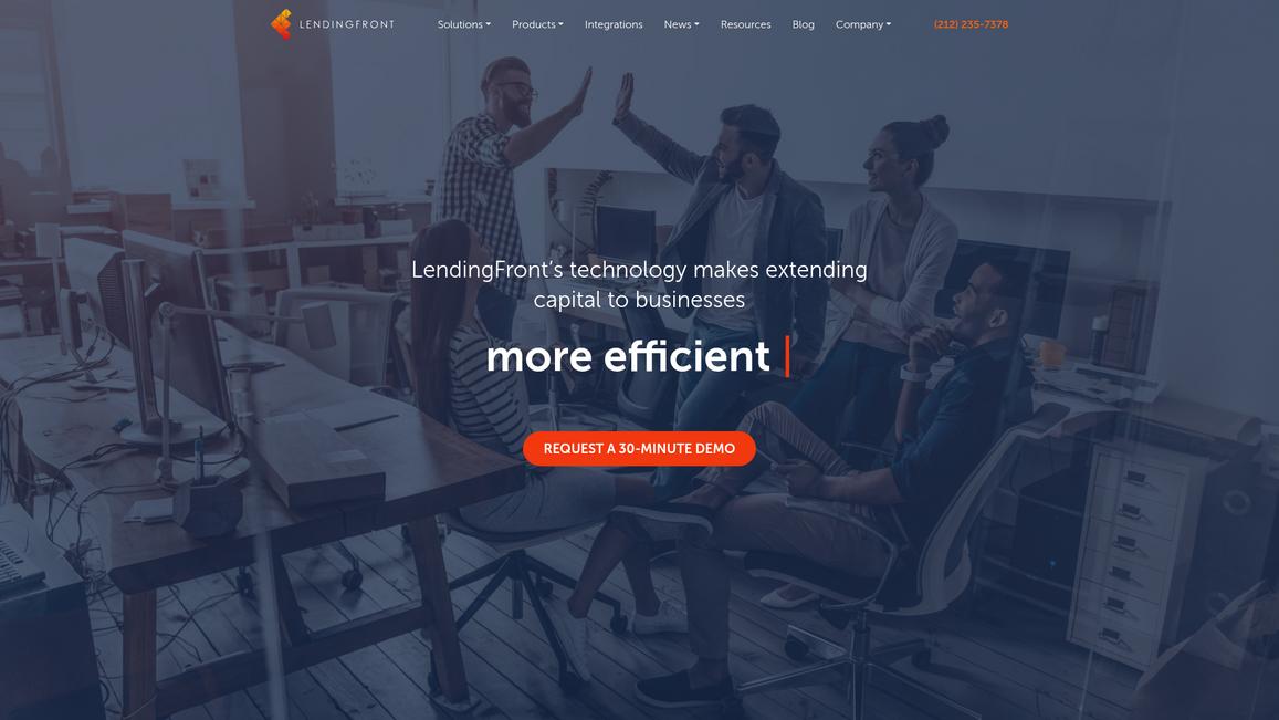 Lending Front Homepage