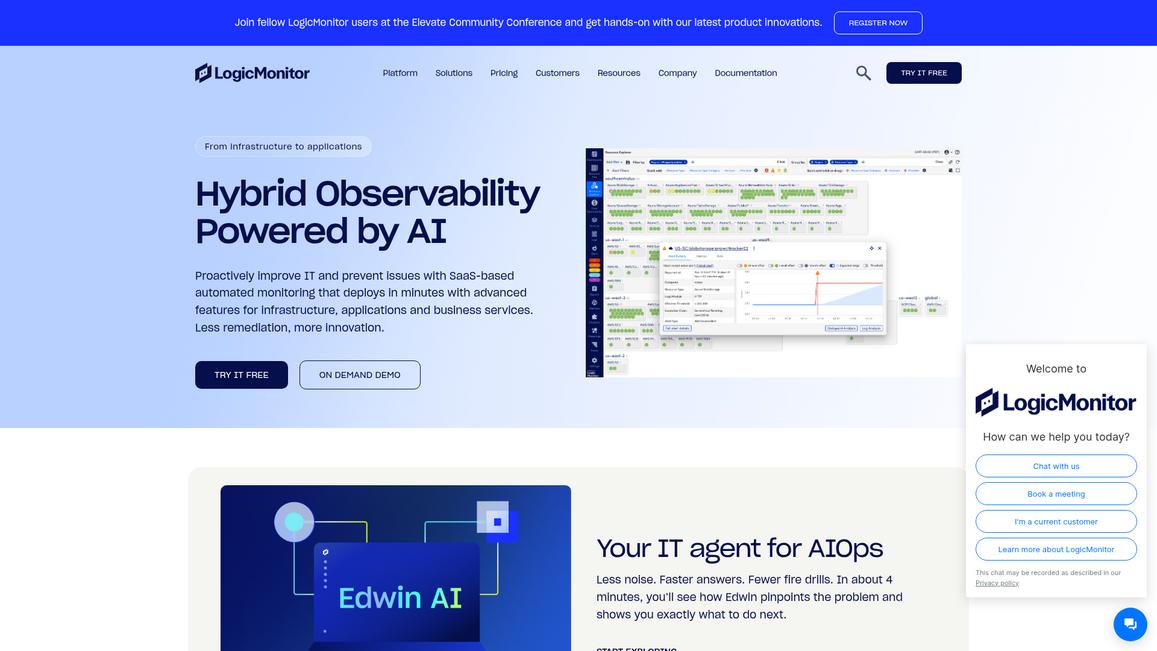 Logic Monitor Homepage