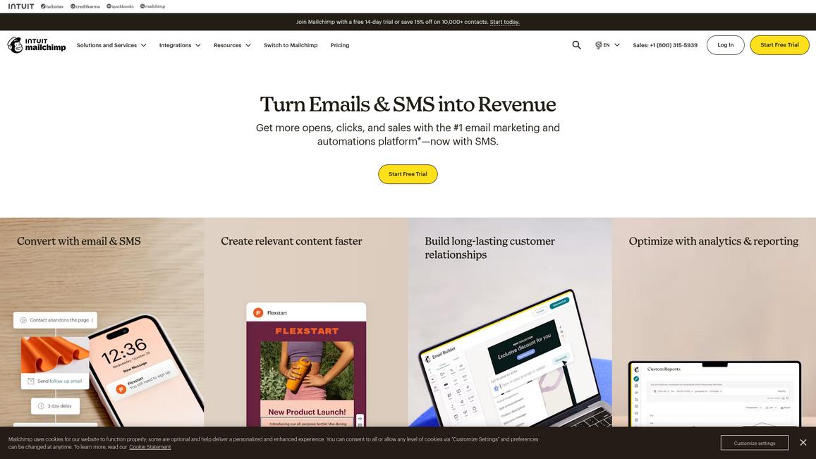 Mailchimp Homepage