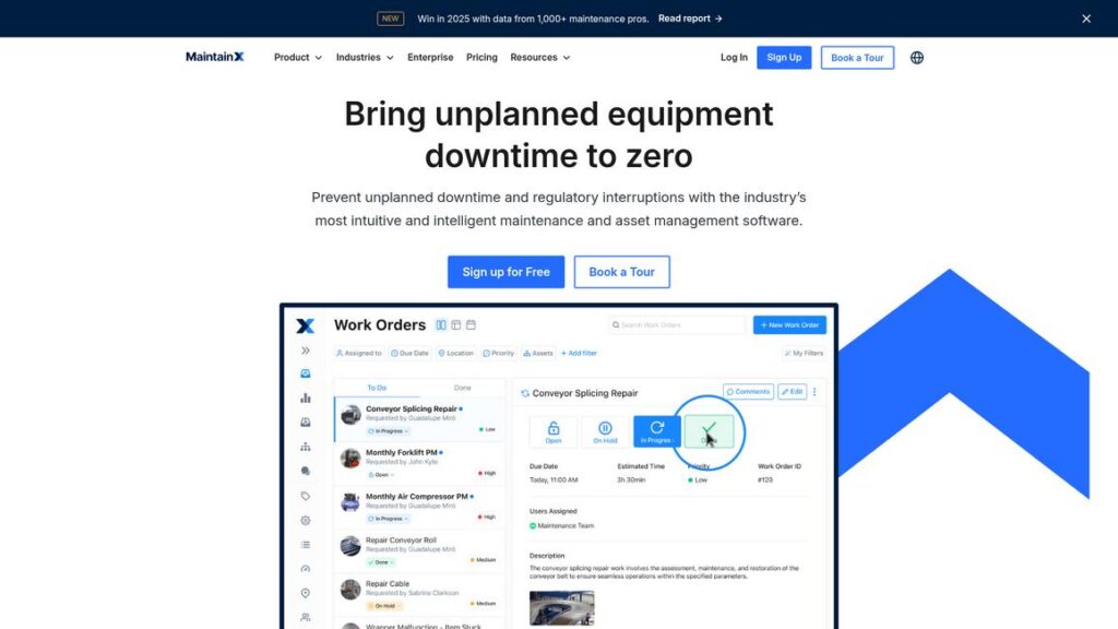 MaintainX Homepage