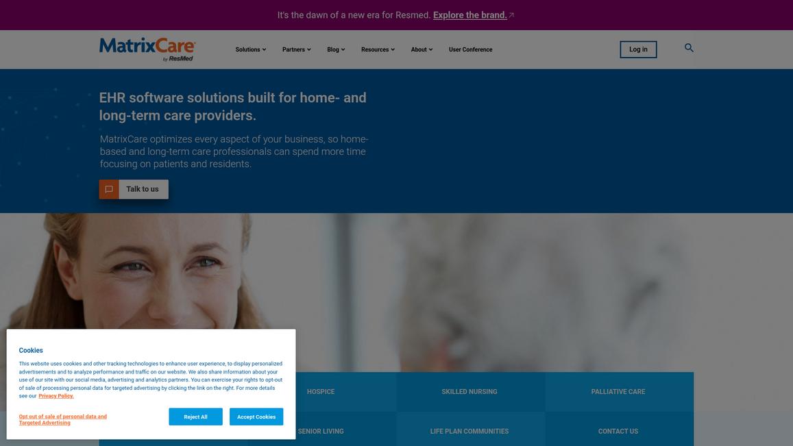 Matrix Care Homepage