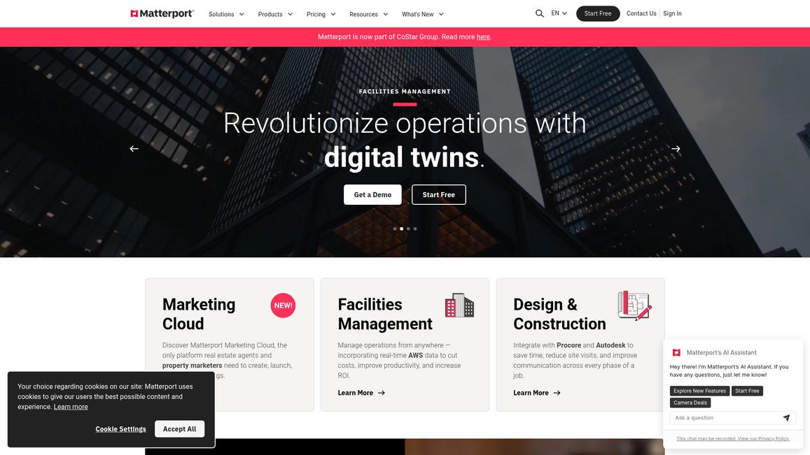 Matterport Homepage