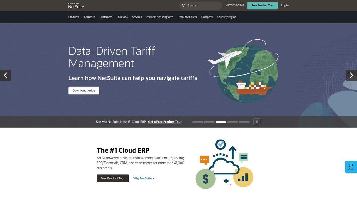 Net Suite Homepage
