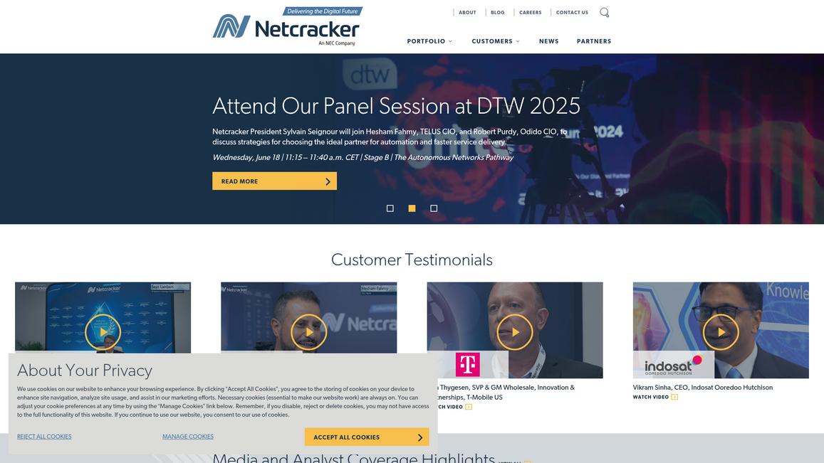 Netcracker Homepage