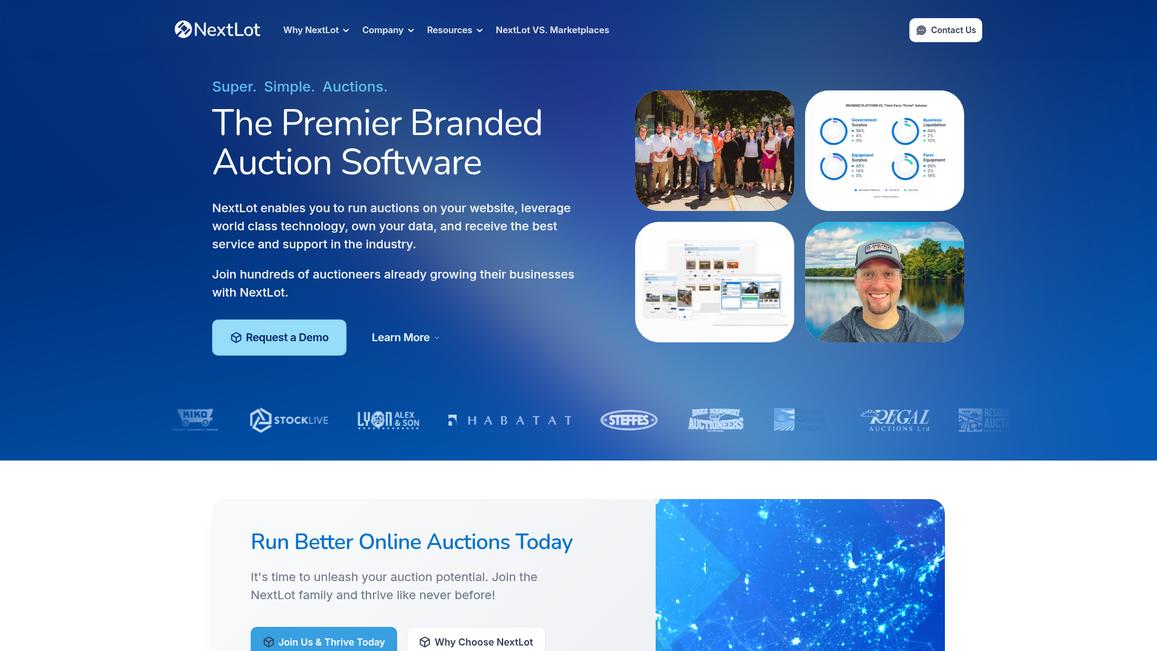 Next Lot Homepage